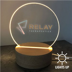 Engraved Corporate Round Light Up Sign UV1575928