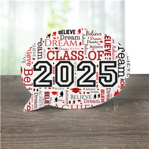 Personalized Graduation Word-Art Word Bubble Sign UV1604016