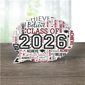 Personalized Graduation Word-Art Word Bubble Sign UV1604016