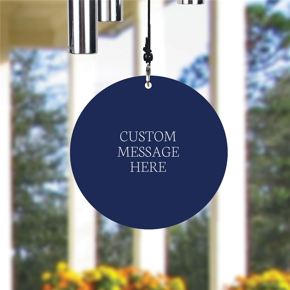 Personalized Floral Wind Chime for Friend