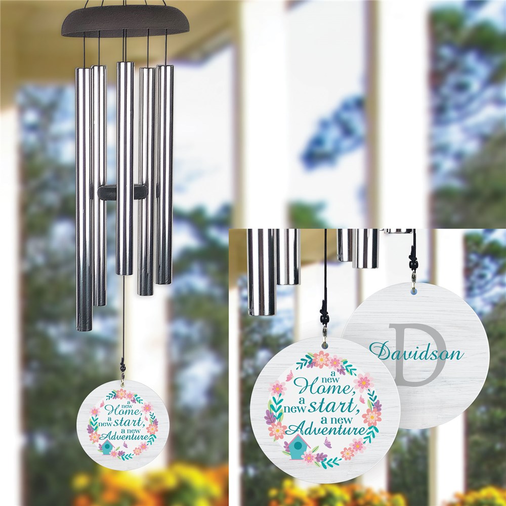 Personalized A New Home Wind Chime | GiftsForYouNow