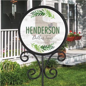 Personalized Home State Round Magnetic Sign Set  UV165925
