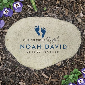 Personalized Our Precious Angel Flat Garden Stone