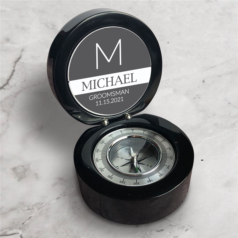 Personalized Wedding Party Compass Gift
