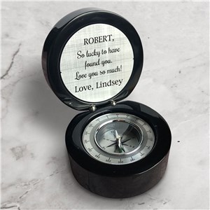 Personalized Compass with Custom Text