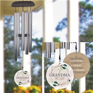 Personalized A Grandma Is a Teacher, Parent and Friend Wind Chime
