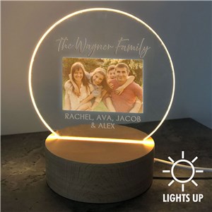 Personalized Photo Round Custom LED Sign 