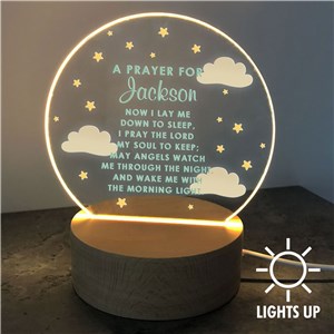 Personalized Prayer Round Light Up Sign