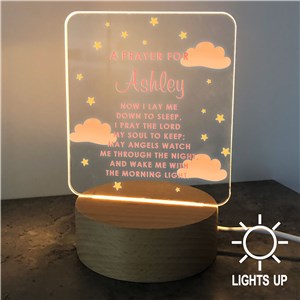 Personalized Prayer Square Light Up Sign UV1998329
