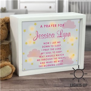 Personalized Bed Time Prayer LED Shadow Box UV199832X