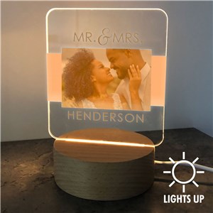 Personalized Mr. & Mrs. Square Light Up Sign