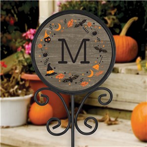 Personalized Fall Icons Initial Round Magnetic Sign Set UV200885