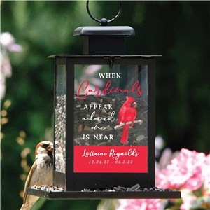 Personalized Cardinals Bird Feeder