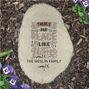 Personalized No Place Like Home Flat Garden Stone UV2072615