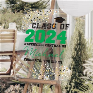 Personalized Class of Graduation Acrylic Sign