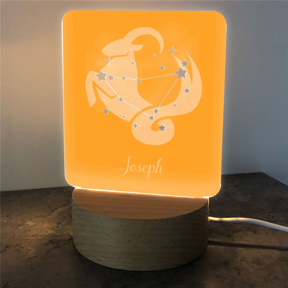 Personalized Zodiac Star Signs Square LED Sign