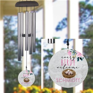 Personalized Every Birdy Welcome Wind Chime