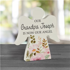 Personalized In Memory of our Angel Angel Shaped Sign UV2137434