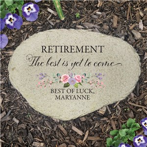 Personalized The Best is Yet to Come Flat Garden Stone UV2192015X