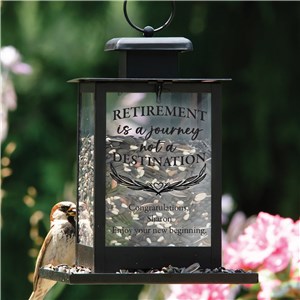 Personalized Retirement is a Journey Bird Feeder UV2192231