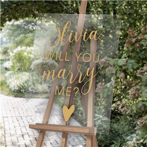 Personalized Will You Marry Me Acrylic Sign UV2196923