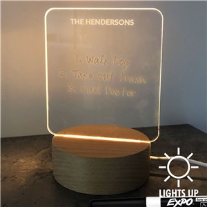 Personalized Custom Message Writeable Square Light Up LED Sign UV2202128 UV2202129