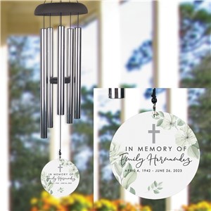Personalized Watercolor In Memory Of Wind Chime UV221327
