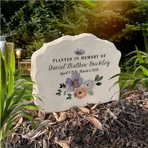 Personalized Planted In Memory Standing Garden Stone UV2218447