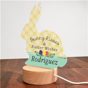 Personalized Bunny Kisses Bunny LED Sign UV2224838