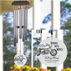 Personalized Riding with Wings Wind Chime UV223487X
