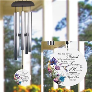 Personalized Hummingbird Memorial Wind Chime UV240957X