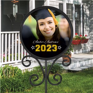 Personalized Graduation Photo Round Magnetic Sign Set UV93595