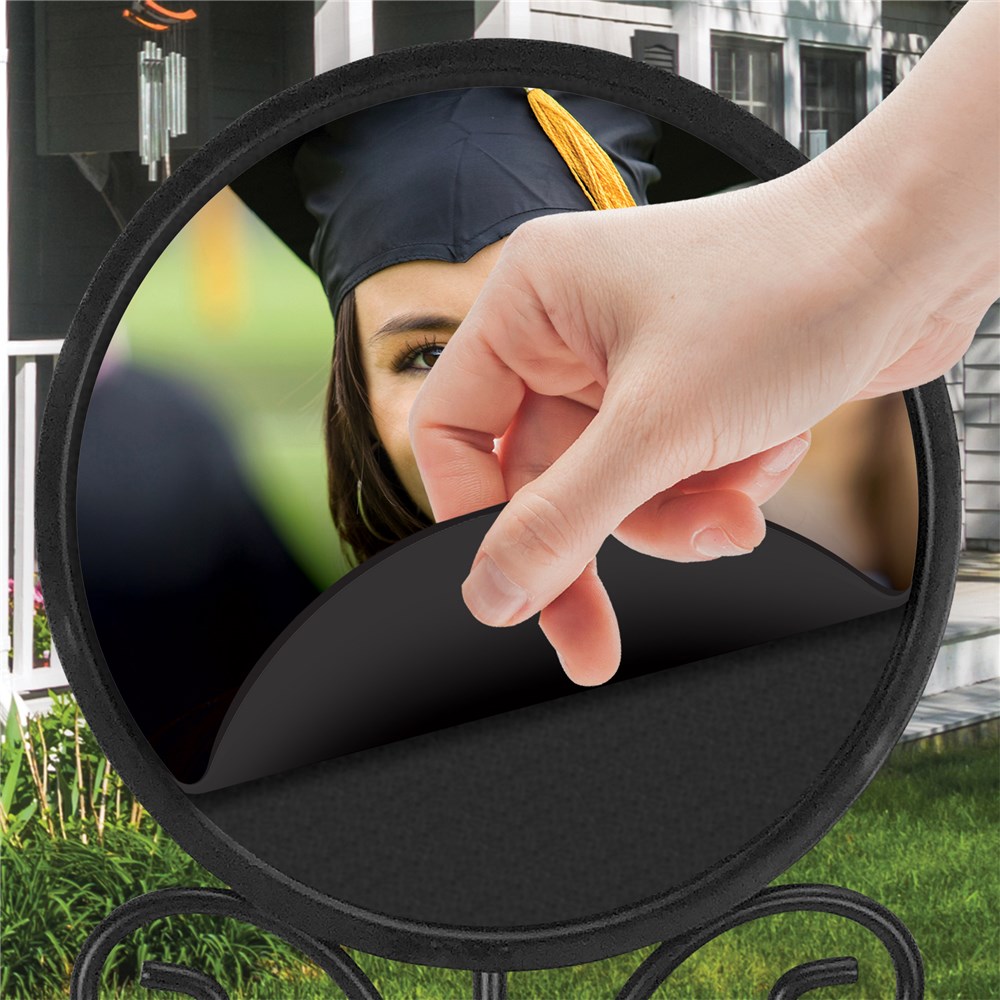 Personalized Graduation Photo Round Sign Set