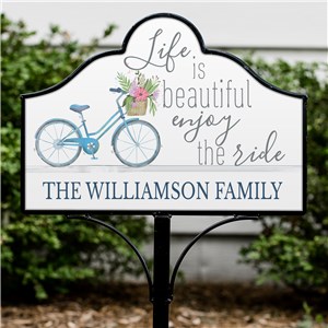 Personalized Life is Beautiful Magnetic Sign | Personalized Yard Signs