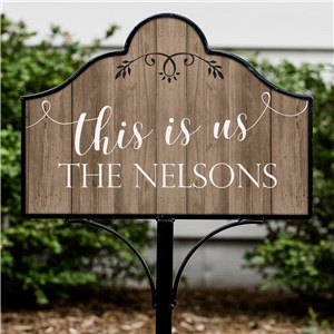 Personalized This is Us Magnetic Sign | Personalized Garden Signs