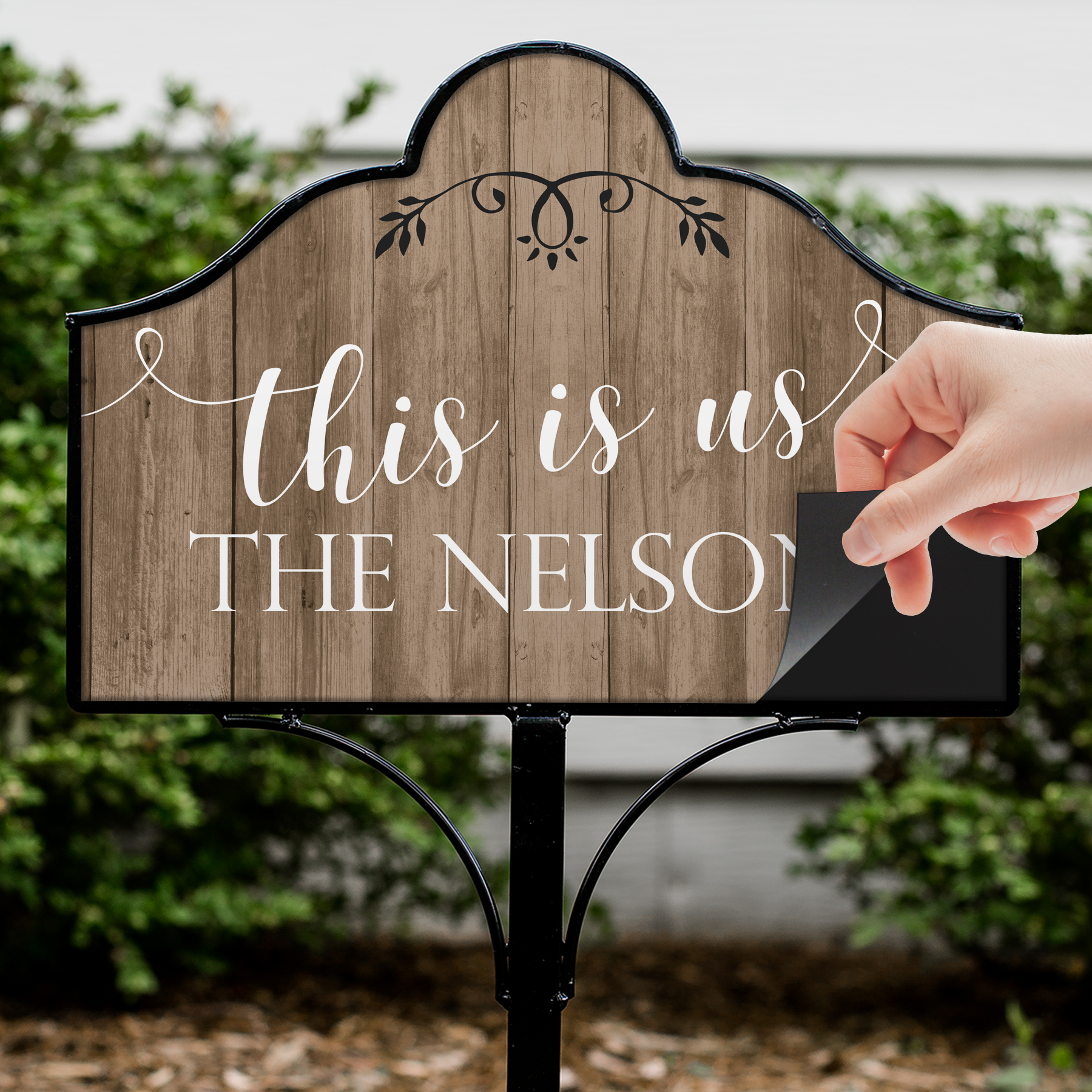 Personalized This is Us Magnetic Sign | Personalized Garden Signs