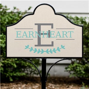 Personalized Family Initial Magnetic Sign | Customized Yard Signs