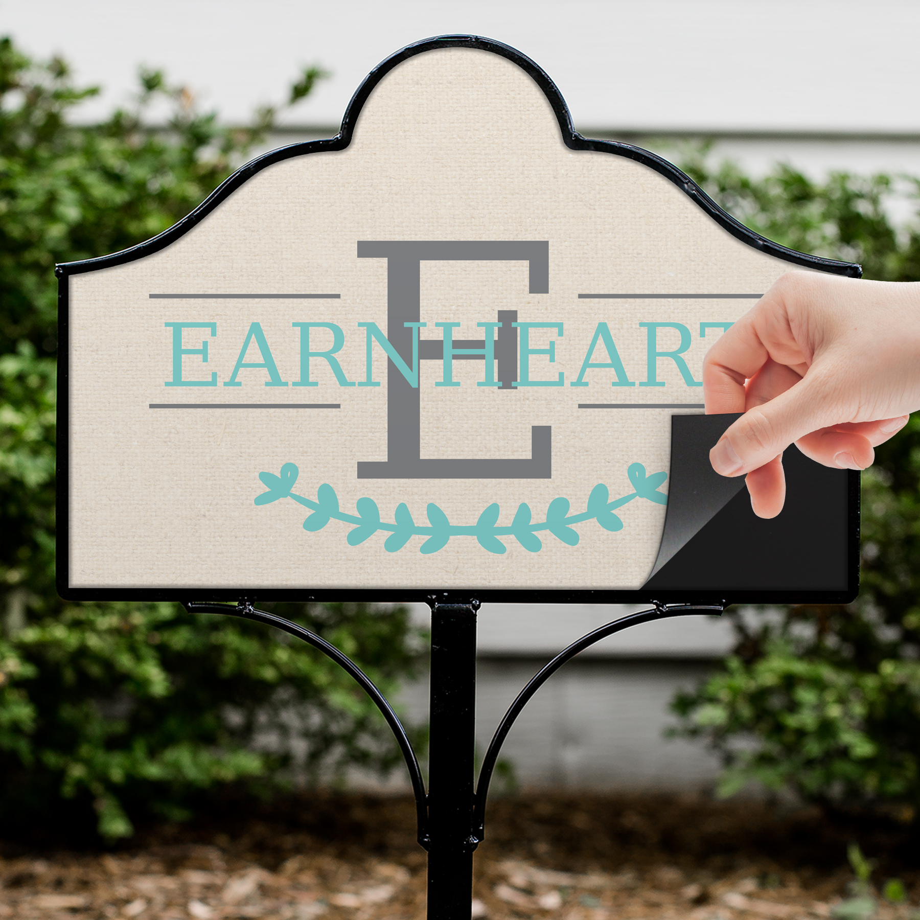 Personalized Family Initial Magnetic Sign | Customized Yard Signs