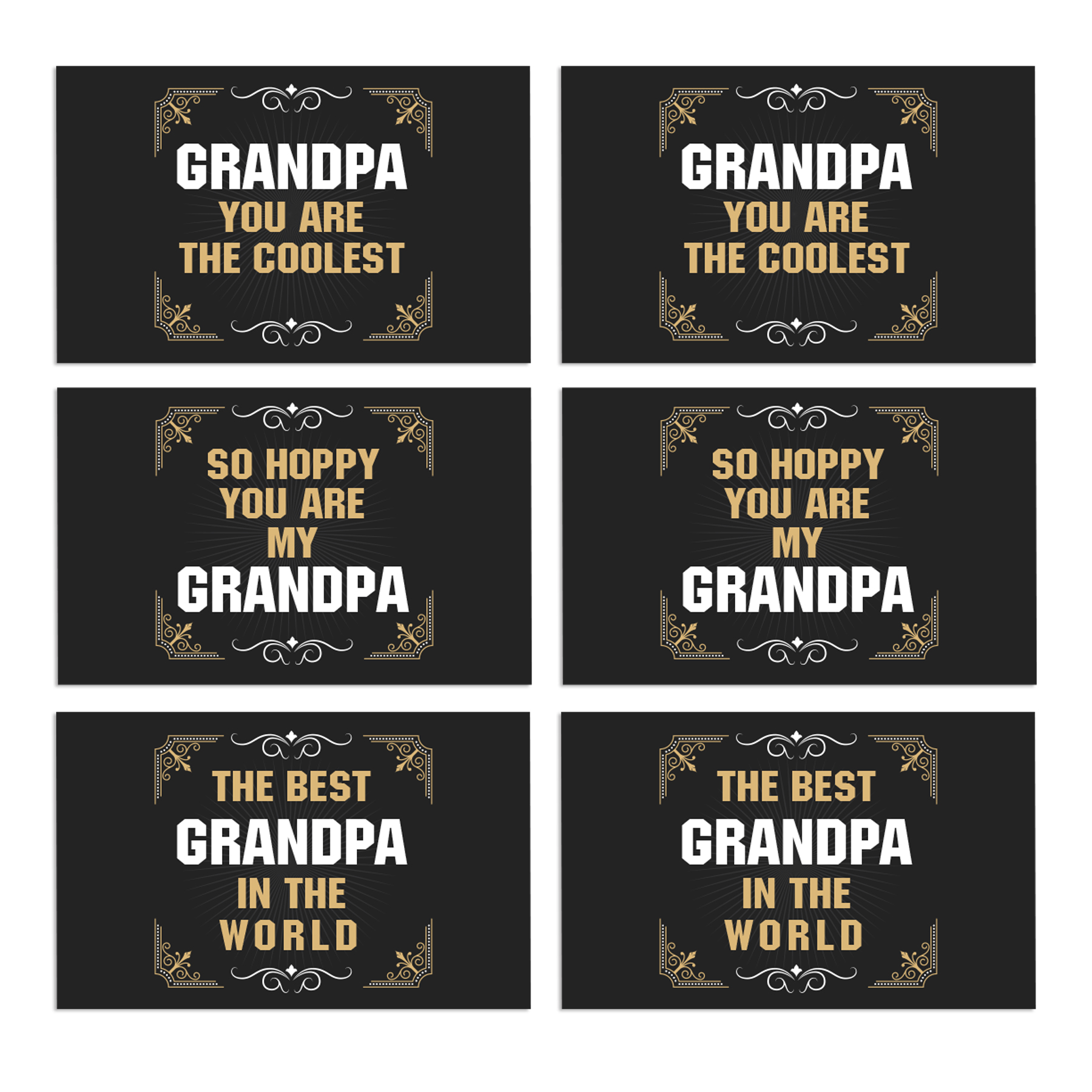 Personalized Fathers Day Brew Beer Labels and Carrier Set | Unique Father's Day Gifts