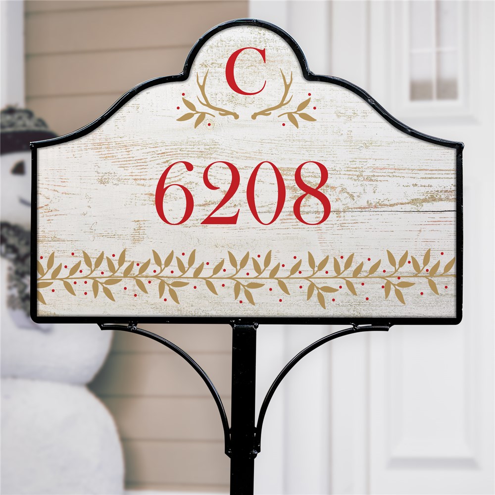Personalized Initial Magnetic Sign | Personalized Address Signs