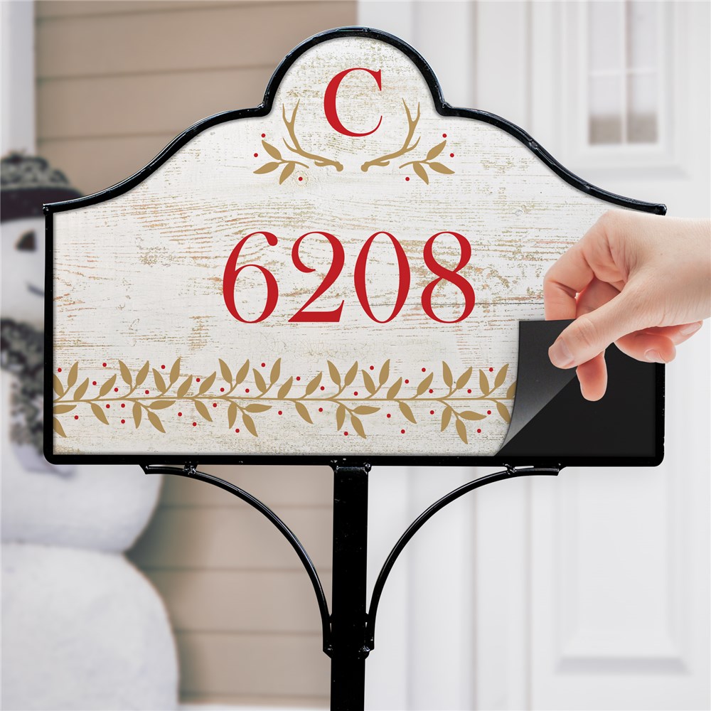 Personalized Initial Magnetic Sign | Personalized Address Signs