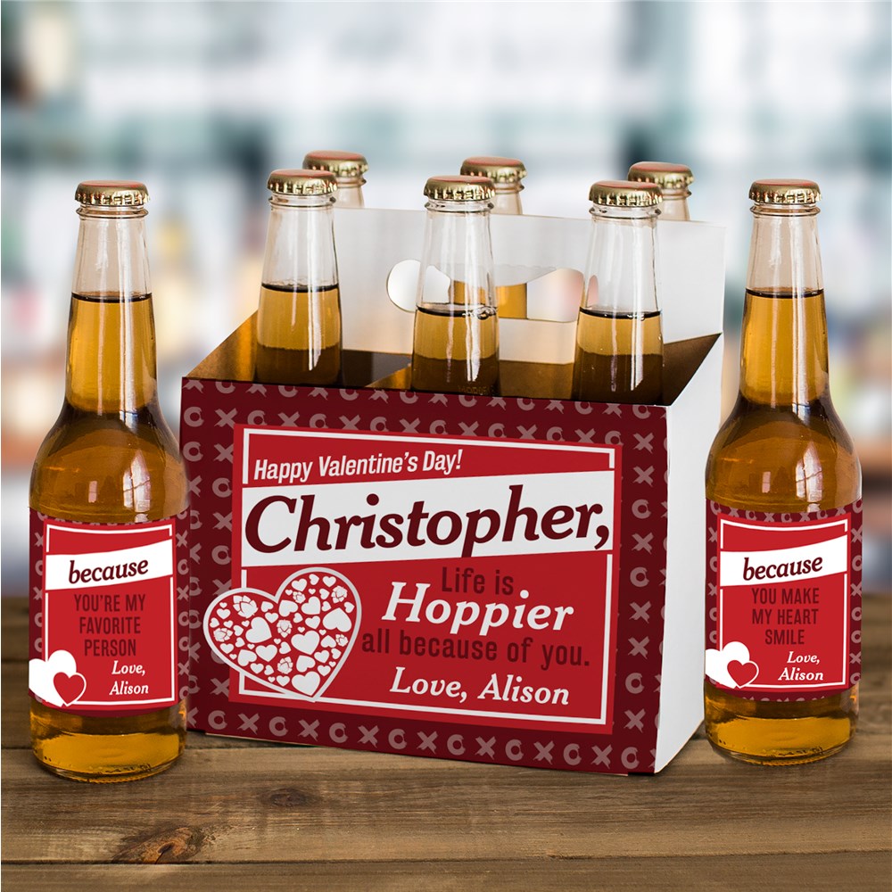 Valentine's Day Beer Carrier | Personalized Beer Carrier