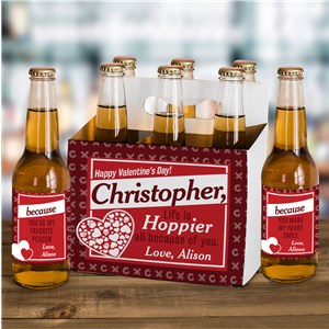 Valentine's Day Beer Carrier | Personalized Beer Carrier