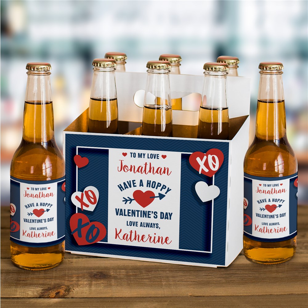 Valentine's Day Beer Carrier | Beer Labels for Valentine's Day