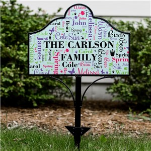 Personalized Bright Spring Word Art Magnetic Sign