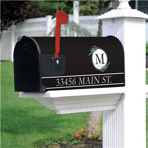 Personalized Rustic Initial Wreath Mailbox Cover V2166138