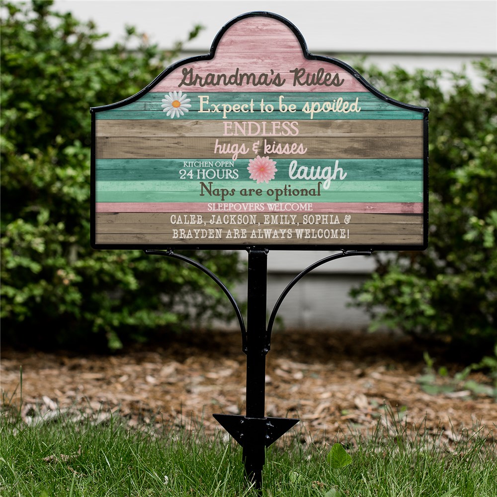 Personalized Gifts For Grandma | Magnetic Garden Sign