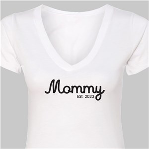 Personalized Mama Established Women's V-Neck