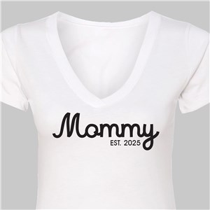 Personalized Mama Established Women's V-Neck