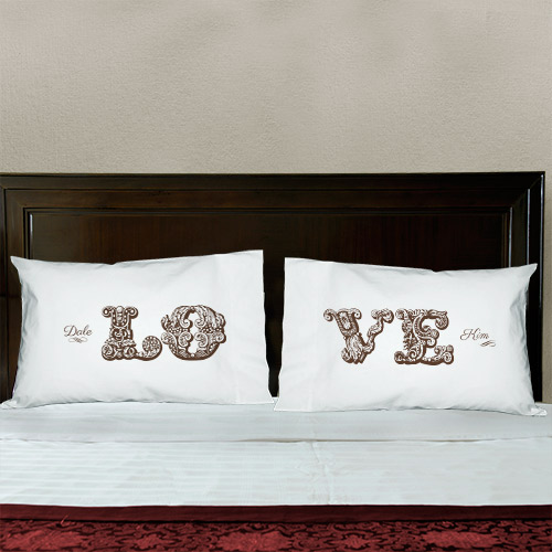 Personalized Love Pillowcase Set GiftsForYouNow